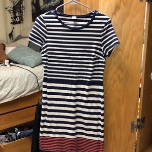 Stripped t-shirt dress